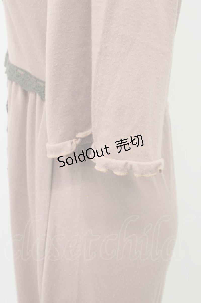 画像4: axes femme / カメオレースカットワンピース  ピンクＸグレー T-26-03-13-015-AX-OP-SA-ZT645 (4)