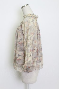 画像3: axes femme / 花柄トップス  ベージュ T-26-03-13-002-AX-TO-SA-ZT