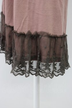 画像5: axes femme / カメオレースカットワンピース  ピンクＸグレー T-26-03-13-015-AX-OP-SA-ZT