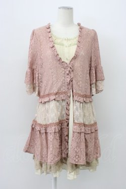 画像1: axes femme / CD重ね着風チュニック M アワピンク T-26-03-13-016-AX-OP-SA-ZT