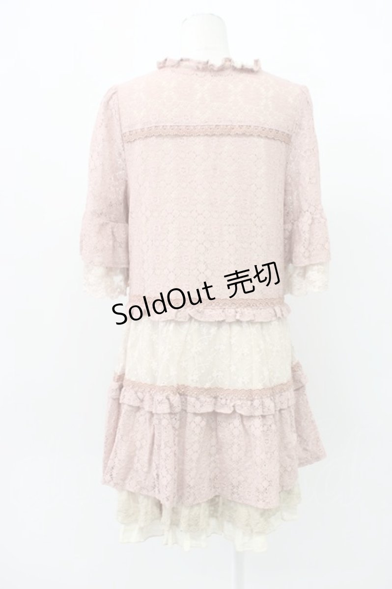 画像2: axes femme / CD重ね着風チュニック M アワピンク T-26-03-13-016-AX-OP-SA-ZT (2)