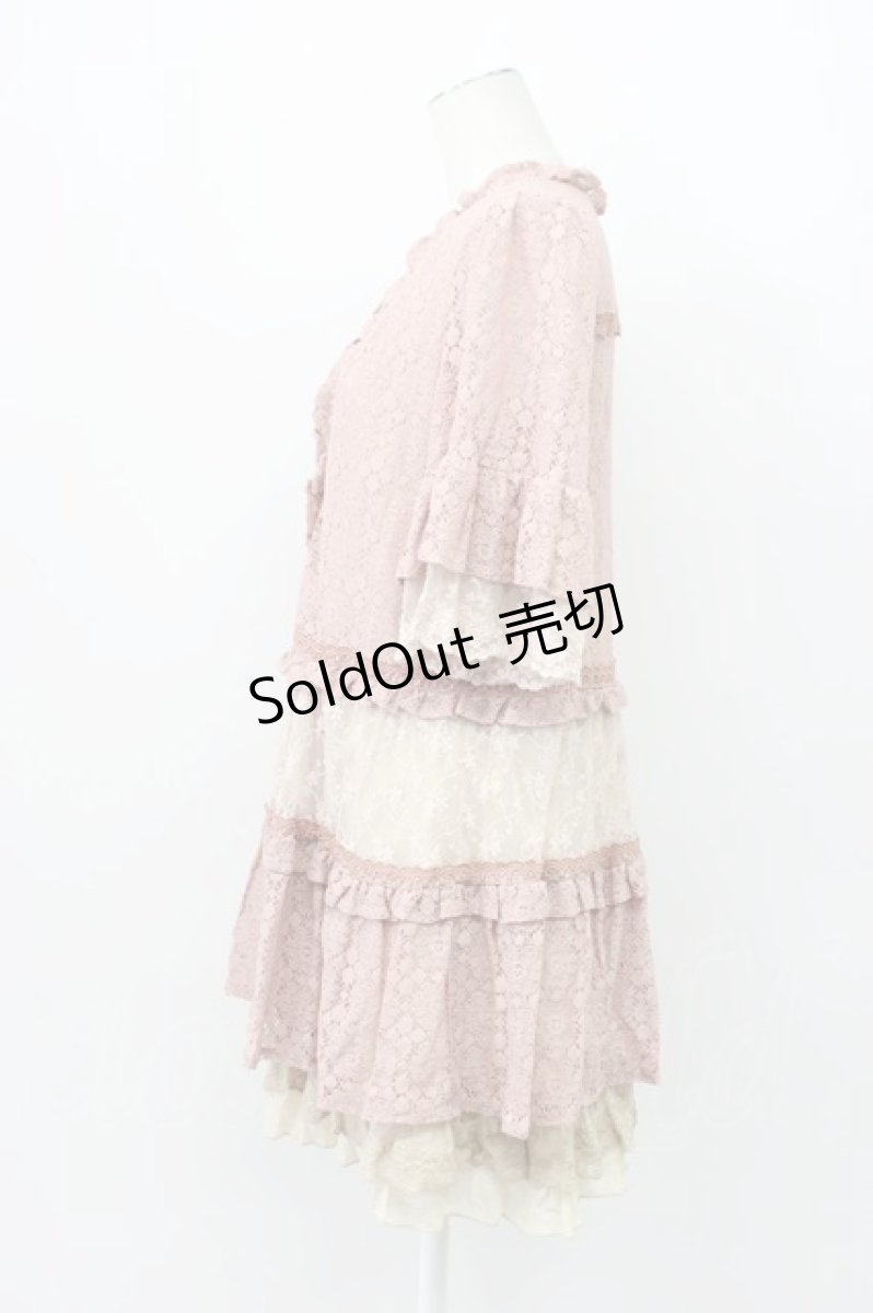 画像3: axes femme / CD重ね着風チュニック M アワピンク T-26-03-13-016-AX-OP-SA-ZT (3)