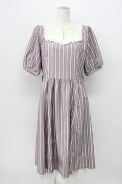 画像1: axes femme / ブロッキングストライプワンピース  ピンクＸ白 T-26-03-13-017-AX-OP-SA-ZT