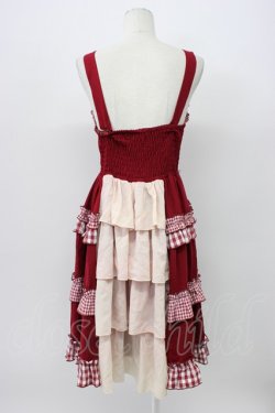 画像2: axes femme kawaii / カントリーチェックジャンスカ B ボルドー T-26-03-13-019-AX-OP-SA-ZT