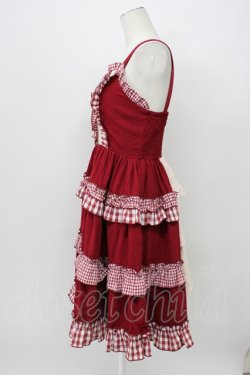 画像3: axes femme kawaii / カントリーチェックジャンスカ B ボルドー T-26-03-13-019-AX-OP-SA-ZT