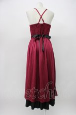 画像2: axes femme / チャイナ風刺繍キャミワンピース  ボルドーＸ黒 T-26-03-13-020-AX-OP-SA-ZT645 (2)