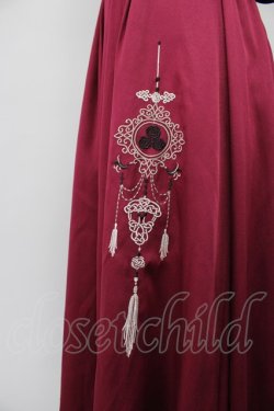 画像5: axes femme / チャイナ風刺繍キャミワンピース  ボルドーＸ黒 T-26-03-13-020-AX-OP-SA-ZT