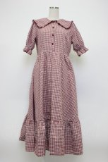 画像1: m petit by misako / AM*ギンガムCHKワンピース L 赤チェック T-26-03-14-022-LO-OP-SA-ZT646 (1)