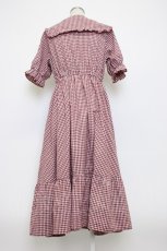 画像2: m petit by misako / AM*ギンガムCHKワンピース L 赤チェック T-26-03-14-022-LO-OP-SA-ZT646 (2)