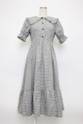 m petit by misako / AM*ギンガムCHKワンピース S 黒Ｘ白チェック T-26-03-14-023-LO-OP-SA-ZT