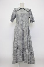 画像1: m petit by misako / AM*ギンガムCHKワンピース L 黒チェック T-26-03-14-024-LO-OP-SA-ZT646 (1)