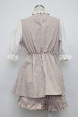 画像2: NOEMIE / チェックシフォン切替セットアップ  ピンクチェックＸ白 T-26-03-14-025-LO-OP-SA-ZT646 (2)