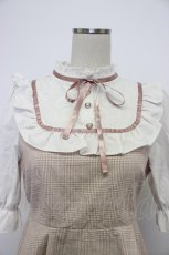 画像5: NOEMIE / チェックシフォン切替セットアップ  ピンクチェックＸ白 T-26-03-14-025-LO-OP-SA-ZT646 (5)