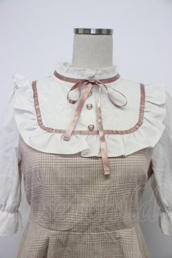 画像5: NOEMIE / チェックシフォン切替セットアップ  ピンクチェックＸ白 T-26-03-14-025-LO-OP-SA-ZT