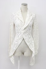 画像1: COMME des GARCONS / レースストレッチジャケット S アイボリー T-26-03-14-003-PU-JA-SA-ZT (1)