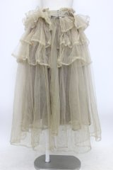 noir kei ninomiya / チュールロングスカート S ベージュ T-26-03-14-026-PU-SK-SA-ZT