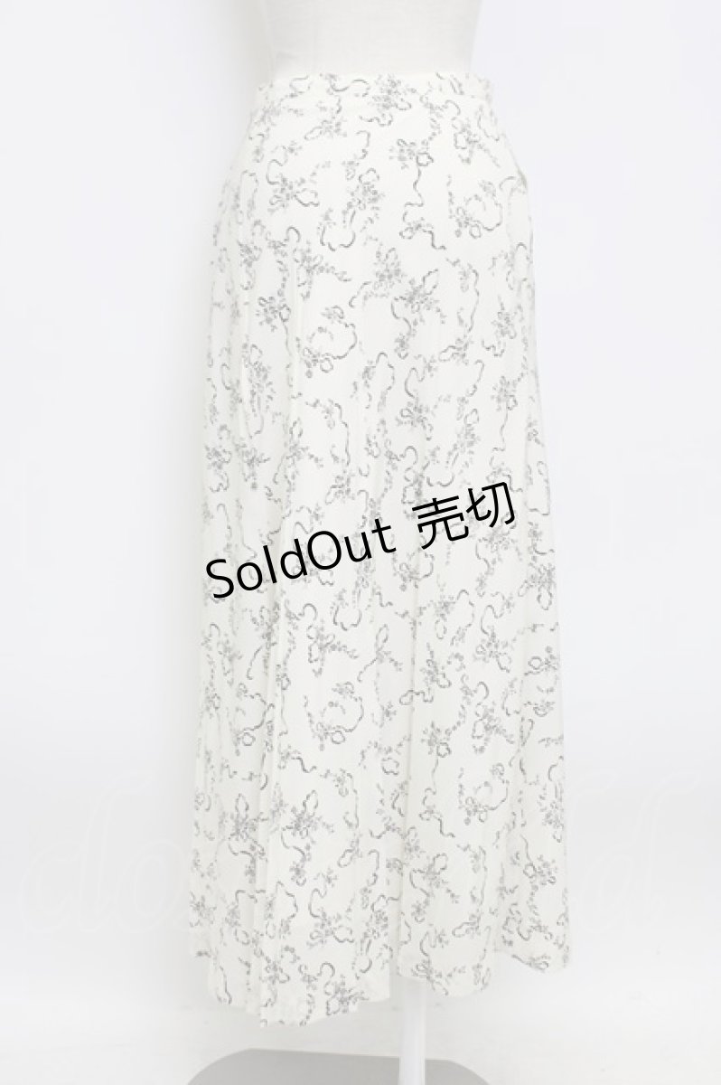 画像2: INGEBORG / ブーケ柄スカート M シロ T-26-03-14-028-LO-SK-OW-ZT647 (2)