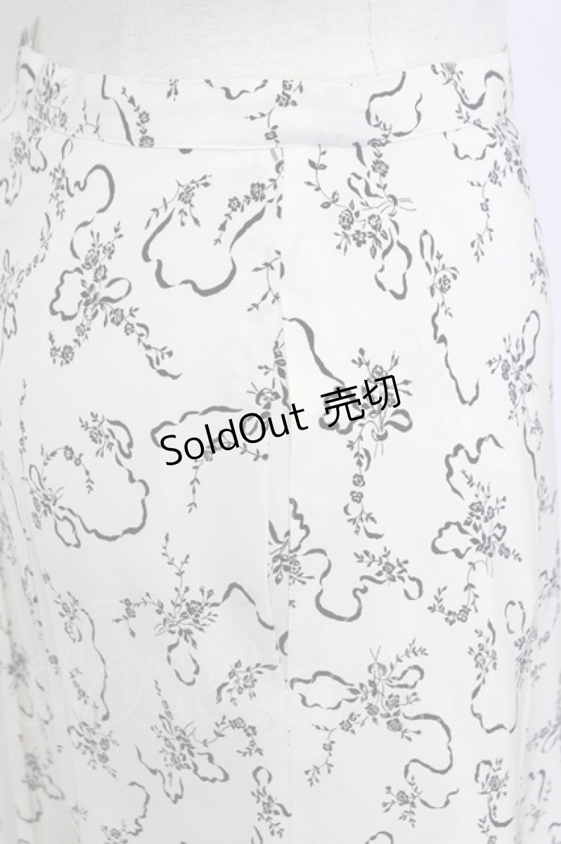 画像4: INGEBORG / ブーケ柄スカート M シロ T-26-03-14-028-LO-SK-OW-ZT647 (4)