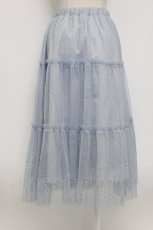 画像2: Fi.n.t / ドットチュールティアードスカート  サックス T-26-03-14-029-CA-SK-SA-ZT (2)