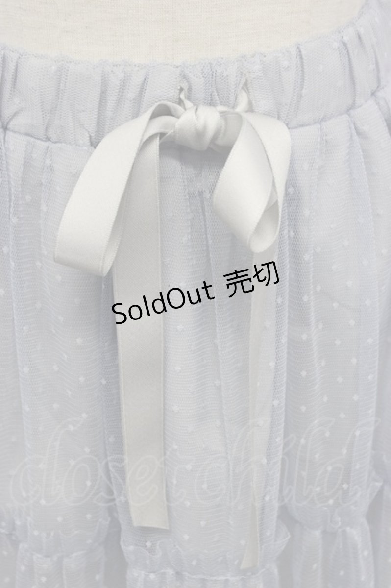 画像4: Fi.n.t / ドットチュールティアードスカート  サックス T-26-03-14-029-CA-SK-SA-ZT (4)