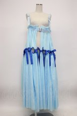 画像1: Candy Stripper / FULL OF RIBBON HARNESS TULLE SKIRT  青 T-26-03-14-030-PU-OP-SA-ZT647 (1)