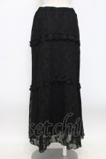 画像2: INGEBORG / プチリボン使いレーススカート M クロ T-26-03-14-033-LO-SK-OW-ZT (2)