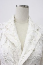 画像5: COMME des GARCONS / レースストレッチジャケット S アイボリー T-26-03-14-003-PU-JA-SA-ZT (5)