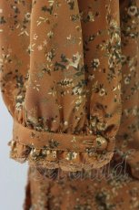 画像4: KANEKO ISAO / ピンタック使い小花柄シャツ  オレンジ系 T-26-03-14-005-EL-BL-OW-ZT646 (4)