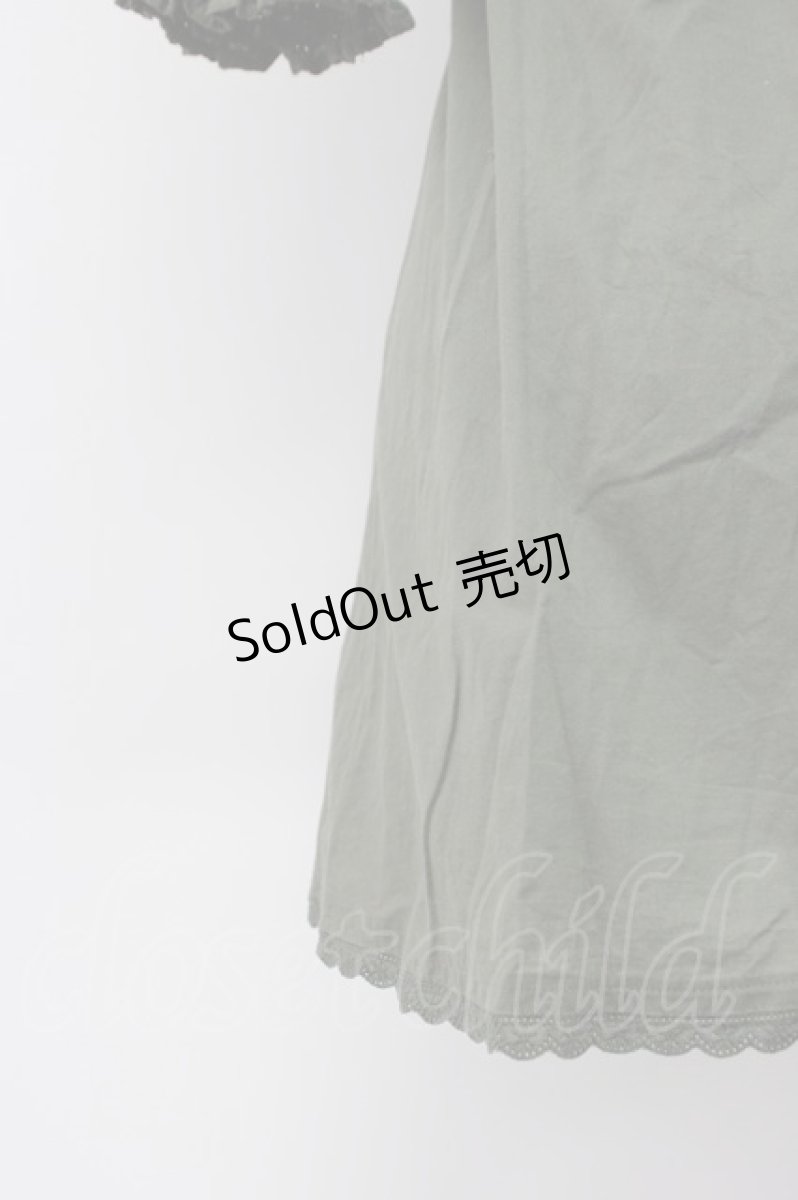 画像3: axes femme / 後ろレースアップチュニック M グリーン T-26-03-14-007-AX-TO-SA-ZT (3)