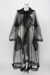 noir kei ninomiya / ナイロンチュールコート S 黒 T-26-03-14-008-PU-CO-SA-ZT