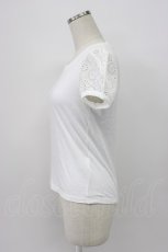 画像4: Jane Marple / フラワーレース半袖カットソー  白 T-26-03-14-001-JM-TO-SA-ZT (4)