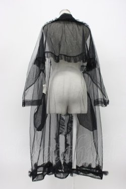 画像2: noir kei ninomiya / ナイロンチュールコート S 黒 T-26-03-14-008-PU-CO-SA-ZT