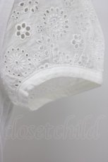 画像5: Jane Marple / フラワーレース半袖カットソー  白 T-26-03-14-001-JM-TO-SA-ZT (5)