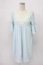 画像1: axes femme / ロングチュニック M サックス T-26-03-14-011-AX-TO-SA-ZT (1)