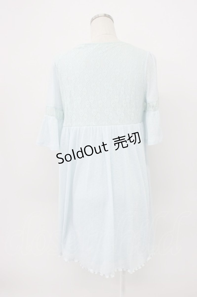 画像2: axes femme / ロングチュニック M サックス T-26-03-14-011-AX-TO-SA-ZT (2)