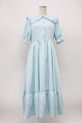 m petit by misako / TT*Mギンガムチェック半袖ワンピース L サックスチェック T-26-03-14-012-LO-OP-SA-ZT