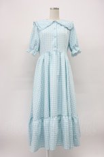 画像1: m petit by misako / TT*Mギンガムチェック半袖ワンピース L サックスチェック T-26-03-14-012-LO-OP-SA-ZT (1)