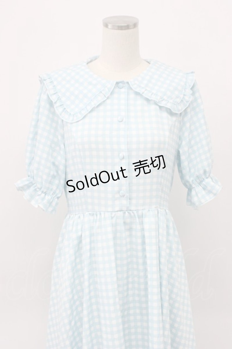 画像4: m petit by misako / TT*Mギンガムチェック半袖ワンピース L サックスチェック T-26-03-14-012-LO-OP-SA-ZT (4)