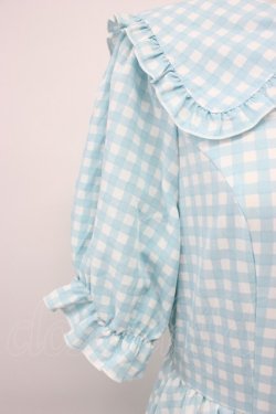 画像5: m petit by misako / TT*Mギンガムチェック半袖ワンピース L サックスチェック T-26-03-14-012-LO-OP-SA-ZT
