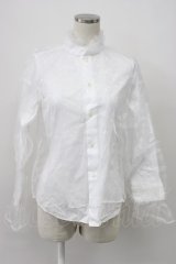 noir kei ninomiya / チュールブラウス S 白 T-26-03-14-002-PU-BL-SA-ZT