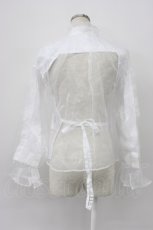 画像2: noir kei ninomiya / チュールブラウス S 白 T-26-03-14-002-PU-BL-SA-ZT645 (2)