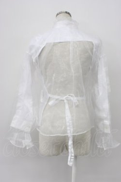 画像2: noir kei ninomiya / チュールブラウス S 白 T-26-03-14-002-PU-BL-SA-ZT