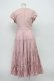 画像2: Jane Marple / ギャザー半袖ワンピース  ピンク T-26-03-14-017-JM-OP-SA-ZT (2)