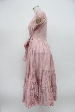 画像3: Jane Marple / ギャザー半袖ワンピース  ピンク T-26-03-14-017-JM-OP-SA-ZT646 (3)