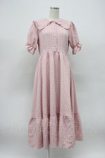 画像1: m petit by misako / ギンガムチェックワンピース L ピンクチェック T-26-03-14-018-LO-OP-SA-ZT646 (1)