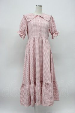 画像1: m petit by misako / ギンガムチェックワンピース L ピンクチェック T-26-03-14-018-LO-OP-SA-ZT