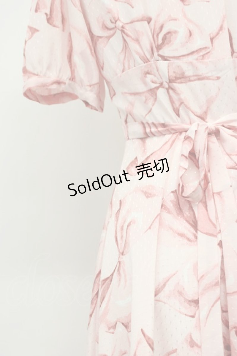 画像3: MILK / ローブ ド リボンドレス  ピンク T-26-03-14-019-ML-OP-SA-ZT (3)