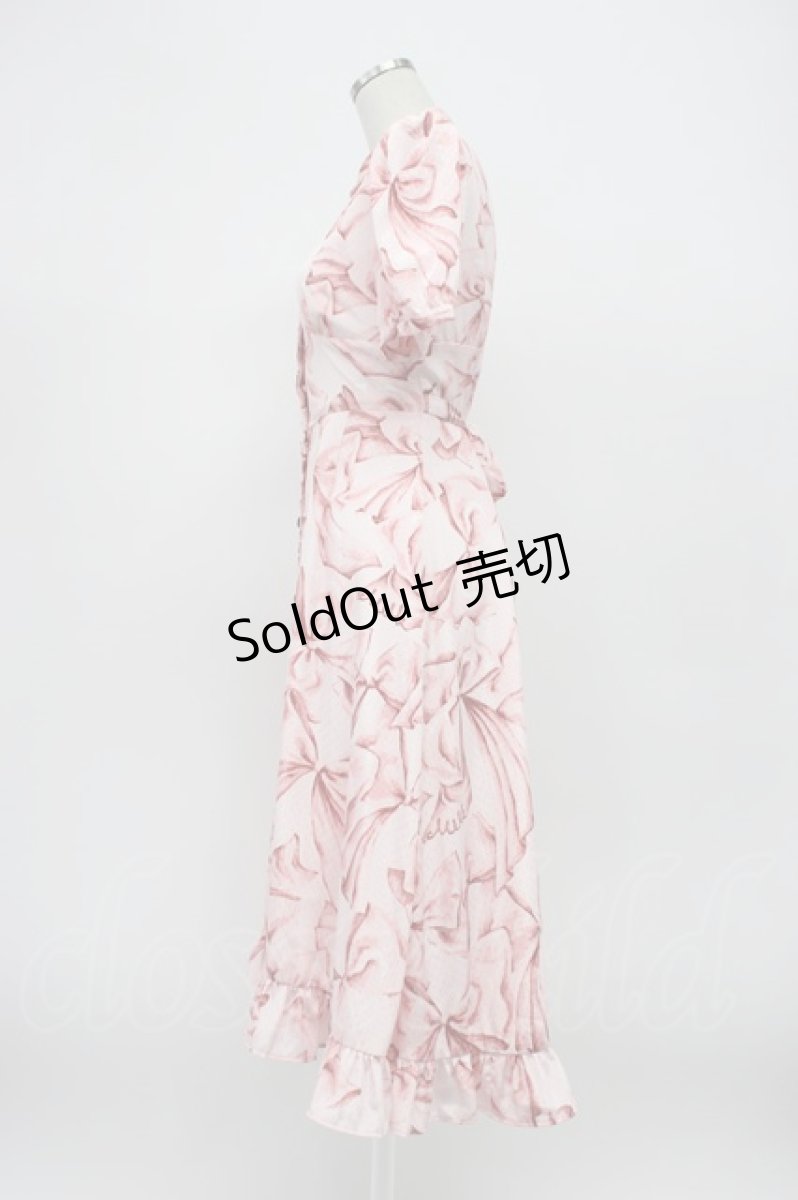 画像4: MILK / ローブ ド リボンドレス  ピンク T-26-03-14-019-ML-OP-SA-ZT (4)