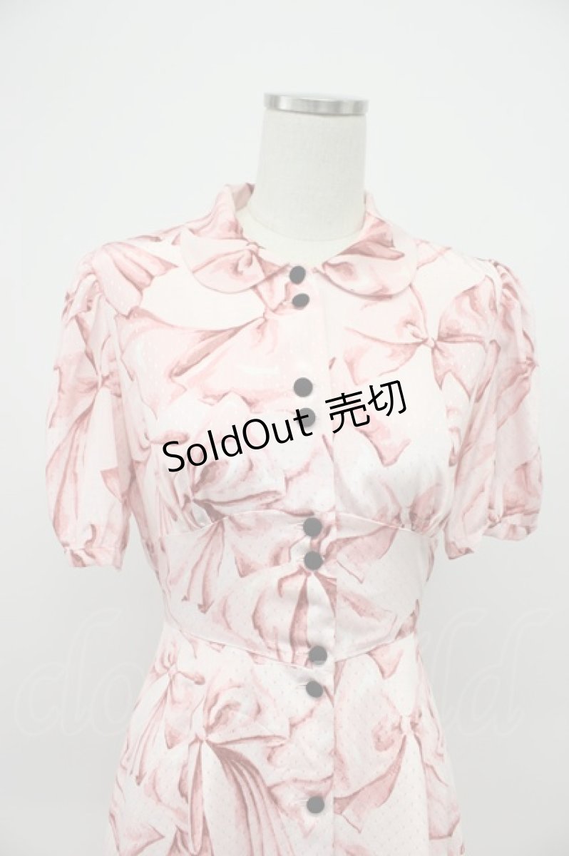 画像5: MILK / ローブ ド リボンドレス  ピンク T-26-03-14-019-ML-OP-SA-ZT (5)