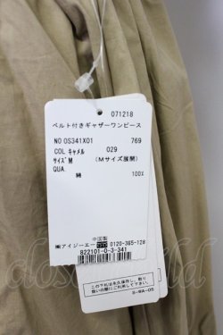 画像6: axes femme / ベルト付きギャザーワンピース M キャメル T-26-03-15-020-AX-OP-SA-ZT